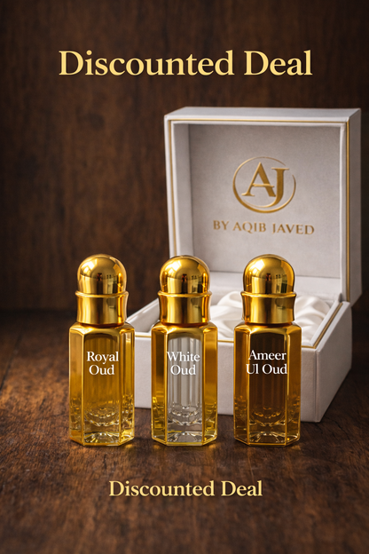 AJ Complete 12ml Oud Set – 3 Signature Bottles