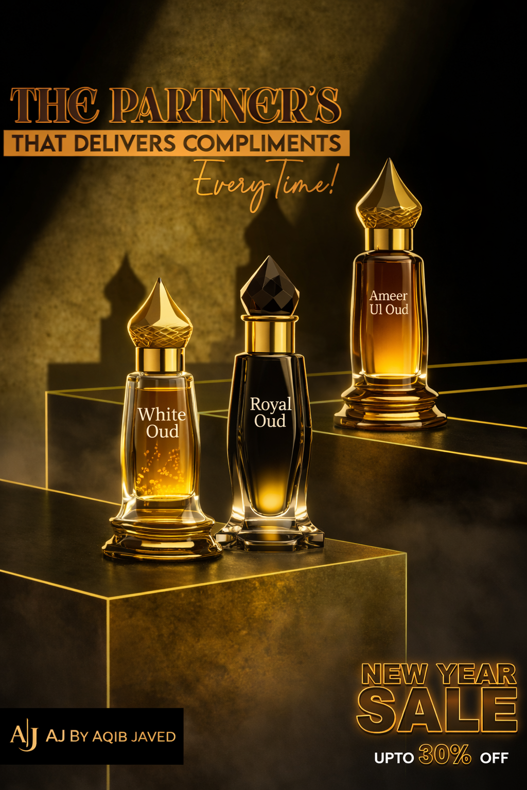 AJ Complete 12ml Oud Set – 3 Signature Bottles